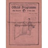 TOTTENHAM HOTSPUR Home programme for the League match v. Burnley 19/11/1921, very slight