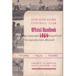 DONCASTER ROVERS Handbook for 1954. Good