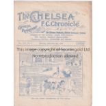 CHELSEA Home programme v Derby County 4/9/1920. Not Ex Bound Volume. Light horizontal fold.