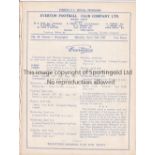 EVERTON RES. V BIRMINGHAM RES. 1936 Four page programme 10/4/1937, outer cover appears to be