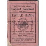 TOTTENHAM HOTSPUR Official handbook for season 1908/9, slight wear on spine and very small paper