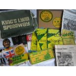 KING'S LYNN SPEEDWAY Five programmes v White City 24/9/1977 Star S-F and Reading 26/10/1977 Star