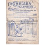 CHELSEA Programme for the home League match v Arsenal 24/11/1934, folded and slightly worn. Fair