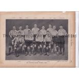 1901 FA CUP FINAL / TOTTENHAM HOTSPUR V SHEFFIELD UNITED Two original 11" X 8" black & white team