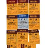 CHELSEA TICKETS A collection of 11 home tickets from the 1968/69 season v West Bromwich Albion ,