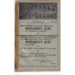 EVERTON V BRADFORD PARK AVE. 1919 Programme for the League match at Everton 8/9/1919, ex-binder