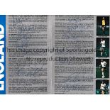 ENGLAND V NORTHERN IRELAND 1984 AUTOGRAPHS Programme for 4/4/1984 at Wembley signed by 15 England