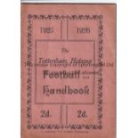 TOTTENHAM HOTSPUR Official handbook for season 1925/6. Generally good