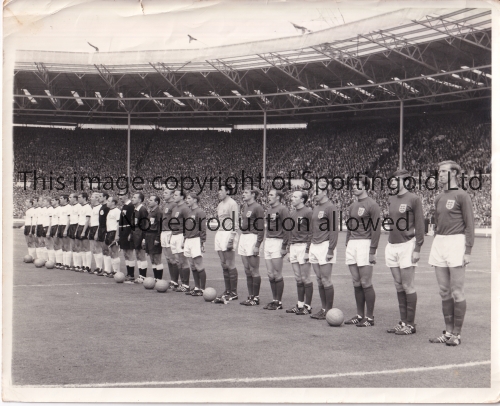 WORLD CUP 1966 / PRESS PHOTOS Seventeen original B/W Press photos, all stamped on the reverse