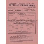 ARSENAL Single sheet home programme v. Clapton Orient FL South Cup 10/2/1945, slightly creased and
