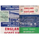 DUNCAN EDWARDS Programme, ticket, songsheet and newspaper report for England v Scotland