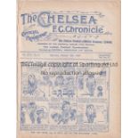 CHELSEA Home programme v Tottenham 16/10/1920. Ex Bound Volume. With portrait insert of Colin