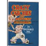 ADVENTURE MAGAZINE BOOKLET 1939 Crazy Catches and Mystery Pictures In Invisible Ink, rusty staple.