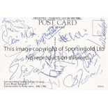PAKISTAN CRICKET AUTOGRAPHS 1992 Postcard of Grace Road, Leicestershire CCC signed on the reverse by