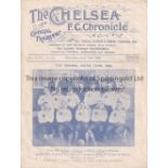CHELSEA Home programme v Celtic 18/4/1923. Not Ex Bound Volume. Score. Punch holes restored. Fair to