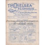 CHELSEA Home programme v Blackburn Rovers 3/9/1921. Not ex Bound Volume. Small tear down the