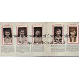 CIGARETTE CARD ALBUM Complete album Scottish Footballers issued by Stephen Mitchell & Son. Ageing