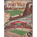 PORT VALE Thirty six page Souvenir Brochure to commemorate the opening of the new stadium at