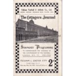 FULHAM Home programme v Exeter City 7/5/1932. Special issue to celebrate Fulham's promotion from