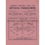 ARSENAL Single sheet home programme in the FL South for season 1945/6 v. Charlton 20/10/1945, slight
