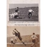 CARDIFF CITY Six original 8" X 6.5" B/W action photos, 4 with stamps on the reverse, v Bury 9/9/