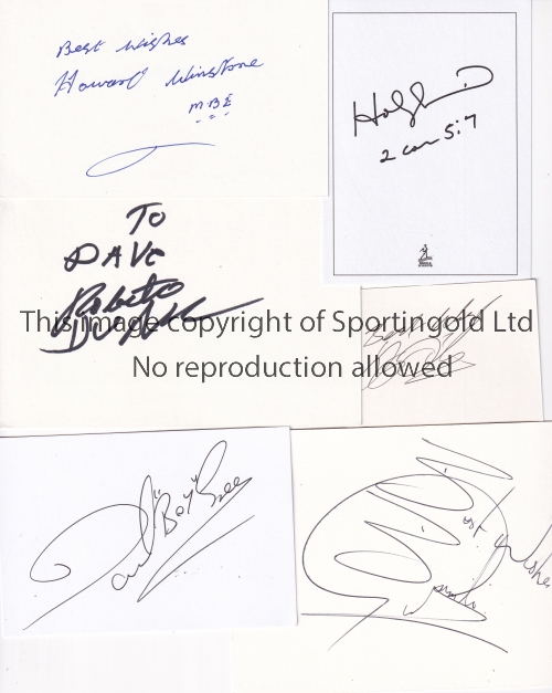 BOXING AUTOGRAPHS Fourteen signed white cards and Promo photos including Evander Holyfield,