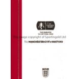 2019 FA CUP FINAL / MANCHESTER CITY V WATFORD Official limited hardback Bobby Moore Club issue