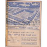 EVERTON V PRESTON NORTH END 1939 Programme for the League match at Everton 15/4/1939, ex-binder
