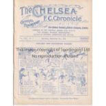 CHELSEA Home programme v Aston Villa 8/9/1923. Ex Bound Volume. Generally good