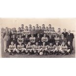 NEWPORT COUNTY Black & white team group photo postcard for 1938/9 season. Generally good
