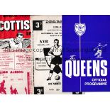 SCOTTISH FOOTBALL Six programmes and 2 Daily Record Community Song Sheets for Scotland v England