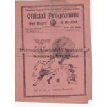 TOTTENHAM HOTSPUR Programme for the home FA Cup tie v. Bolton Wanderers 16/2/1935, folded and scores