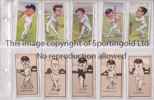 CRICKET TRADE CARDS A large folder containing over 230 cards from various sets from the 1920's -