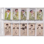CRICKET TRADE CARDS A large folder containing over 230 cards from various sets from the 1920's -