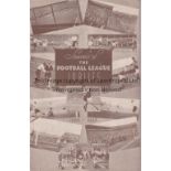 ARSENAL V TOTTENHAM HOTSPUR 1938 FL JUBILEE Programme for the match at Highbury 20/8/1938. Very