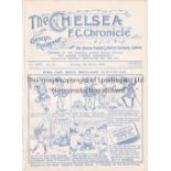 CHELSEA Programme Dulwich Hamlet v Ilford FA Amateur Cup Semi Final at Stamford Bridge 9/3/1929.