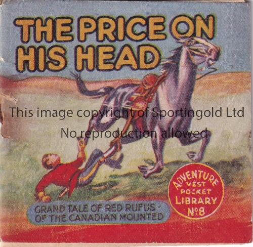 ADVENTURE MAGAZINE BOOKLET 1939 Adventure Vest Pocket Library no. 8, The Price On His Head, staple