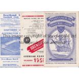 ACCRINGTON STANLEY Ten away programmes 1955/6 v. Stockport, 1958/9 Portsmouth FA Cup, Brentford