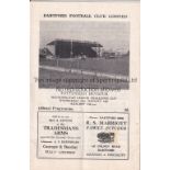 TOTTENHAM HOTSPUR Programme for the away Metropolitan League Cup tie v Dartford 27/1/1965, team