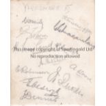 YORKSHIRE CCC AUTOGRAPHS 1920'S Album sheet signed by 12 players from the late 1920's including