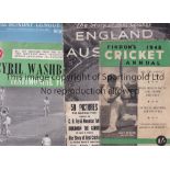 CRICKET MISCELLANY Three brochures: The Story of Cricket England v Australia 1948, Findon's