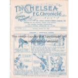 CHELSEA Home programme v Sheffield United 7/10/1922. Ex Bound Volume. Generally good