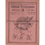 TOTTENHAM HOTSPUR Programme for the home League match v. Derby County 9/2/1935, folded and scores