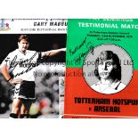 FOOTBALL AUTOGRAPHS Over 40 including Pat Jennings Testimonial Programme signed by Jennings on the
