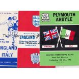 AMATEUR FOOTBALL INTERNATIONALS Fourteen England home Internationals v Italy 1968 and 1972,