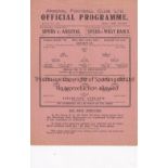 ARSENAL Single sheet home programme v. Charlton Ath. 25/3/1940 League South, slightly creased and