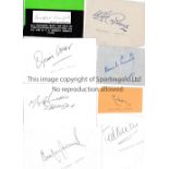 CRICKET AUTOGRAPHS 1930'S An album of loose album pages / cards of 68 signatures from the 1930's