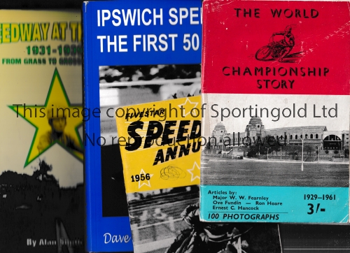 SPEEDWAY Small miscellany. Softback books: Speedway At The Firs 1931-1939 and Ipswich Speedway The