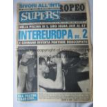 1965 EUROPEAN CUP FINAL Inter Milan v Benfica played 27/5/1965 at the San Siro, Milan. Scarce ''