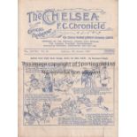 CHELSEA Home programme v Huddersfield Town 7/1/1933. Not ex Bound Volume. Tears restored and light